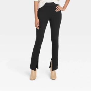 A New Day High-Waisted Slim Fit Split Hem Leggings | Black NWT Small
